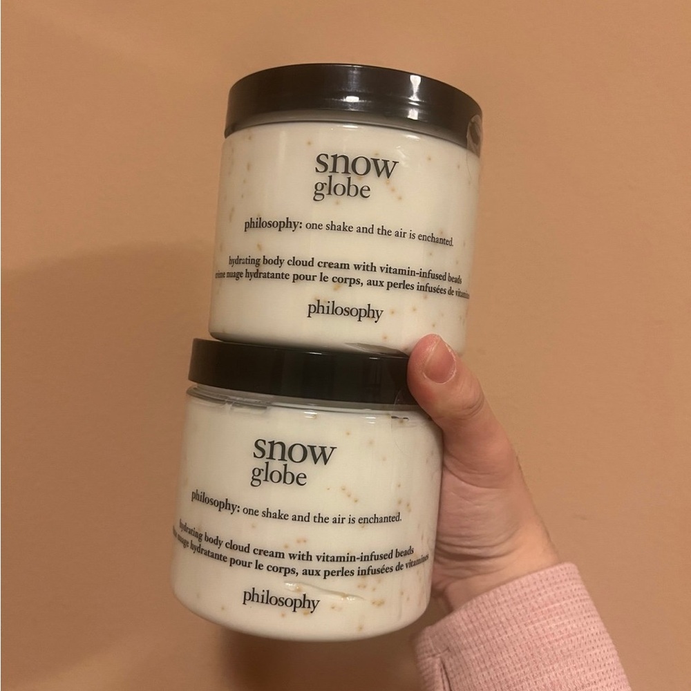 2X Philosophy Snow Globe Cloud Cream With Vitamin Infused Beads 16 Oz